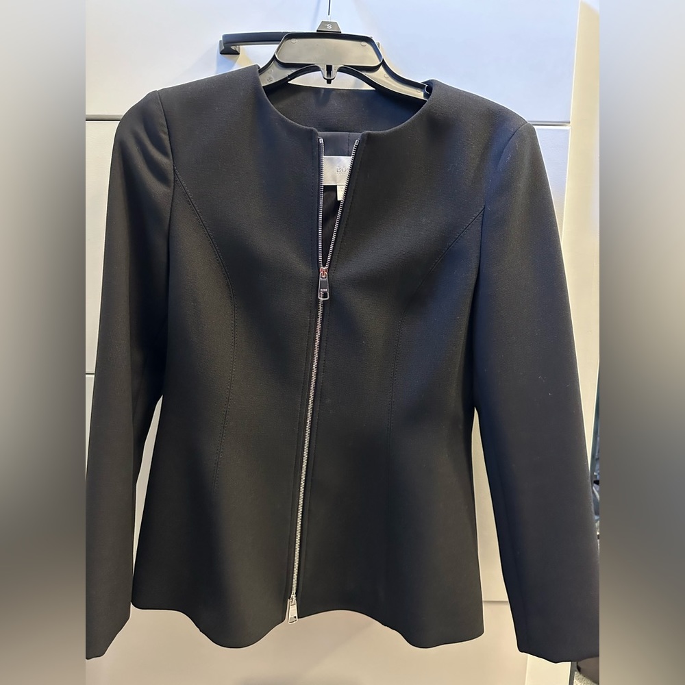 Brand new Boss black two way zippered jacket
